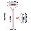 3 in 1 Rose Quartz Face Roller Massager Germanium Facial