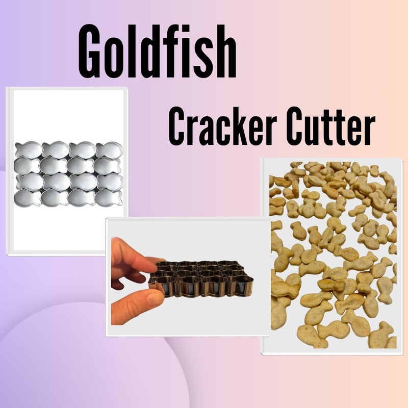 Gold Fish Cutter Goldfish Mini Cracker Cookie Cutter Mold Baked