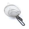 Graduated Stainless Steel Mesh Strainer Set - Black - Set
