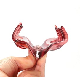 Rosette Hair Premium Chic Styling Hair Claw Clip, Strong Holding Power Hair Clips Clamps Indoor Outdoor Hair Grip Hairpins Hairgrip for Women and Girls Hair Barrettes For Thick Hair (Amber+Purple)