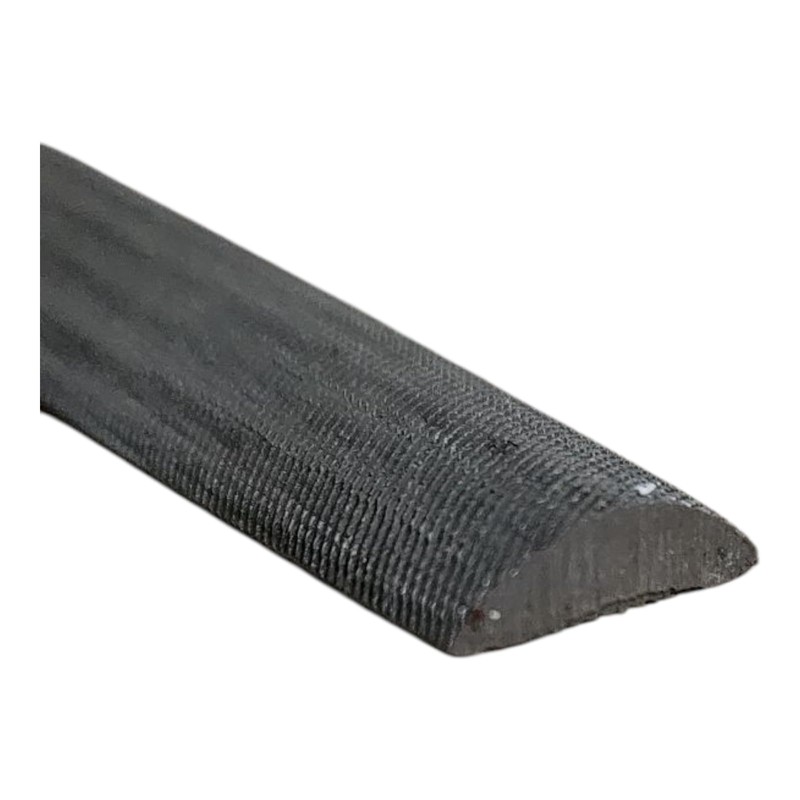 Half Round Metal File, 20cm Smooth Cut, Black and Red