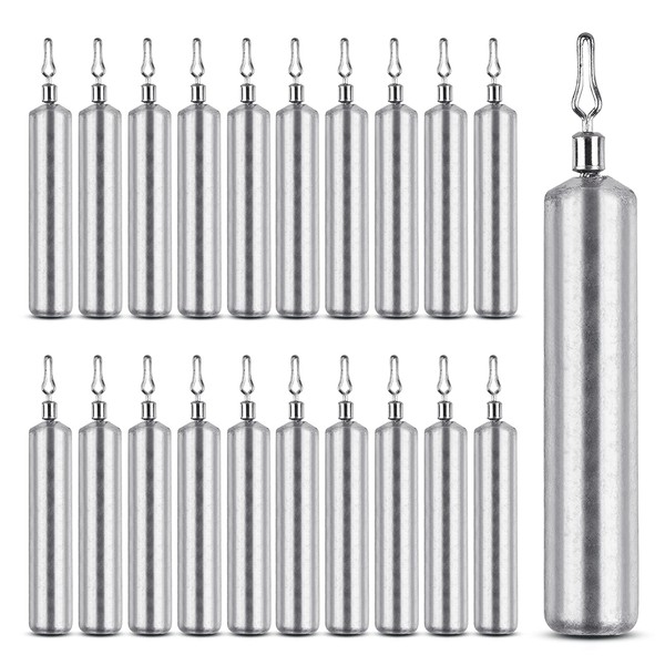 20Pcs Drop Shot Fishing Weights Pencil Weights Fising Sinkers No
