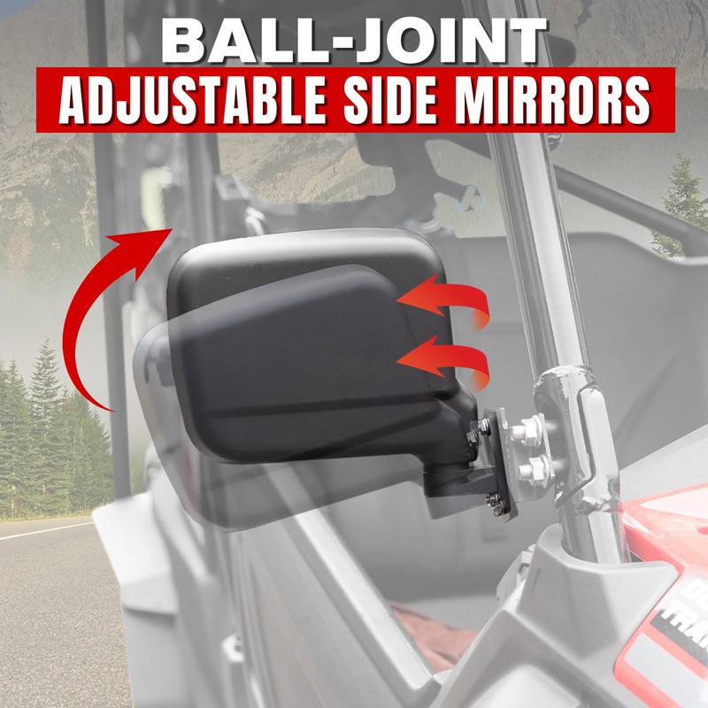 A & UTV PRO Wider Side Mirrors for Honda Pioneer