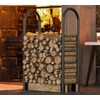 Fire Beauty Adjustable Firewood Holder Rack,Heavy-Duty Log Stand,Compatible with 2x4