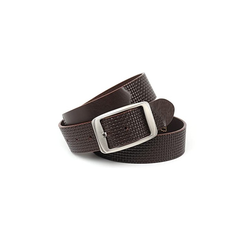 Anthoni Crown Unisex leather belt, brown, 110