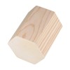 Healifty Pen Pot Pen Holder Hexagon Tube Wooden Pen Container