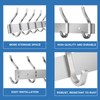 MEIJO Stainless Steel Coat Hook, Wall Coat Hook with 4