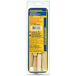 Eazypower 39410 3/8" x 1-1/2" Fluted Dowel Pins (30 Piece)