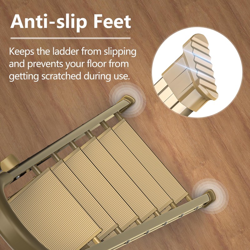 GameGem Lightweight Aluminum 6 Step Ladder for 12 Feet High