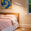 White LED Reading Floor Lamp, Bright 12W Dimmable Standing Light,