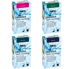 Batik Colour Set, 4 Batik Textile Colours in Set Trends