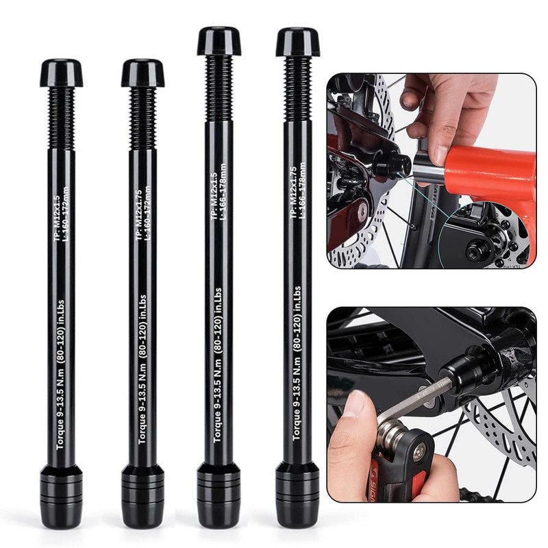 ZYWUOY Bicycle Trainer Axle Spike Aluminum Alloy M12x1.5 160-172 Conversion