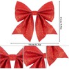 DERAYEE Pack of 12 Christmas Arch Decorations, Christmas Tree Bow,