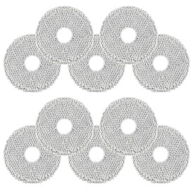 VIEWALL VIEWALL 10 St1ck Wischmopp f1r Dreame L10s Pro Ultra Heat/X40 Ultra/X50 Ultra/L40 Ultra/MOVA E30 Ultra/ L20 Ultra Saugroboter,Mikrofaser Weich Waschbar und Wiederverwendbar Ersatz Wischt1cher Mop