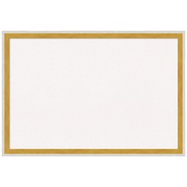 Amanti Art White Cork Board for Wall, 13x19 Vision Board with White Wood Frame, Small Corkboard Office Decor for Home Organization, Modern Corkboard Pinboard to Display Items for Home Organization in
