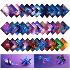 Origami 36 Patterns 150 Pieces Origami Double-sided Origami Case Starry Sky - Constellation Series Children Handmade Confetti Origami Gradient Printed Origami Paper Birthday Party Decoration Craft
