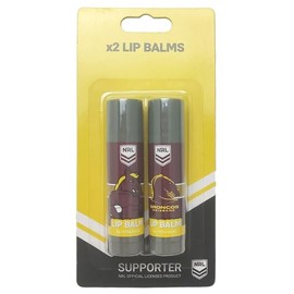 NRL Brisbane Broncos Lip Balm (Pack of 2)