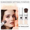Sunscreen Setting Powder SPF 35, Mineral Brush Powder for Face