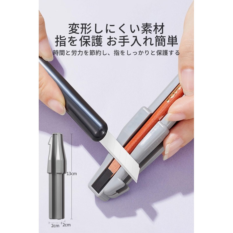 Flat Pencil Sharpener, Eyeliner Sharpener, 4 in 1 Pencil Sharpener,