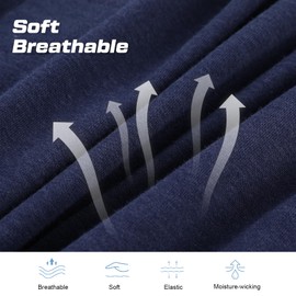 BAMBOO COOL Mens Pajama Pants Sleep Lounge Bottoms Soft Comfy Long Pj Pant Sleepwear with Pockets 2 Pack