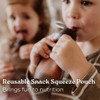 haakaa Silicone Yummy Pouch (4.5 oz) – Reusable Snack Pouch