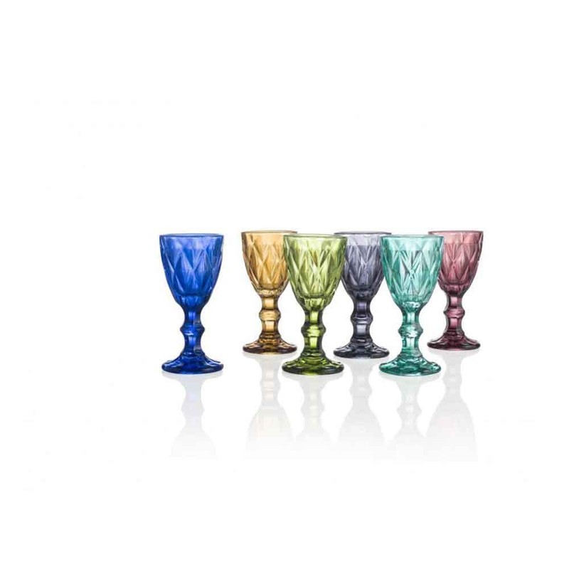 BRANDANI 54211 Diamond Likörglas, mehrfarbig