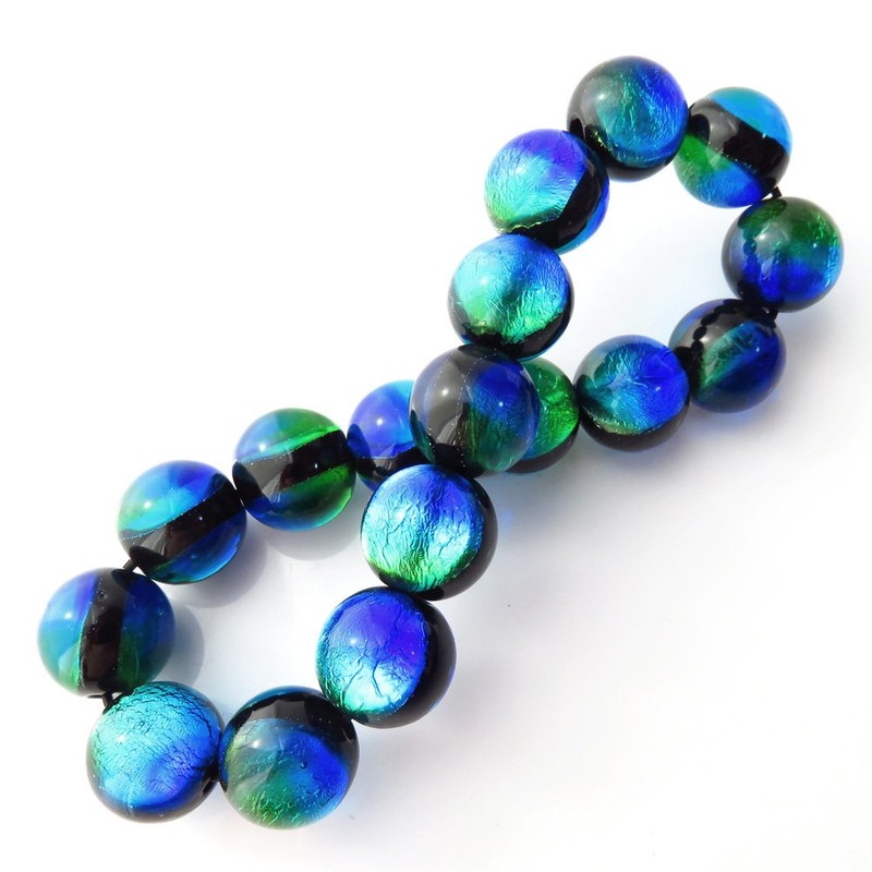 Kerama Marine Firefly Glass Bracelet 12mm Okinawa Souvenir Kerama Islands