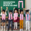 Tigeen 2 Pieces Preschool Kindergarten Graduation Stole Pink Kids Graduation