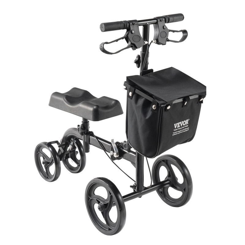 R&D Hardware Folding Knee Scooter - Steerable Knee Walker for