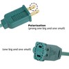Leymays Green Extension Cord 6 FT - 2 Prong Outdoor