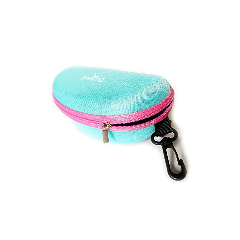 Swimz Swimming Goggle Case - Blue/Pink - Semi Rigid Swimming