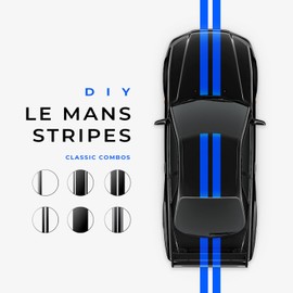 VViViD Vinyl Tape Pinstripe Blue Reflective Gloss Adhesive Automotive Film (1/2" x 20ft)