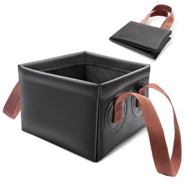 Collapsible Grill Brush Dunk Tank, AHIER Durable Grill Brush Heads Water Bucket for Stainless-Steel Grates