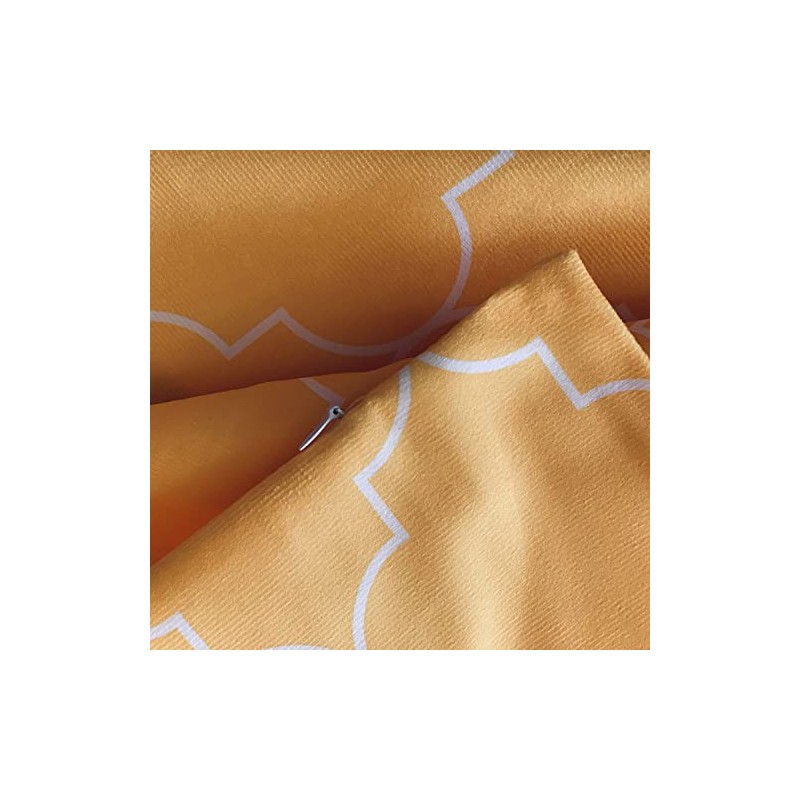 Set of 4 Luxton Home Decoration Yellow Cushion Covers, Soft