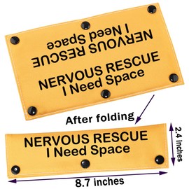 PWHAOO Nervous Rescue/Not Dog Friendly I Need Space Dog Leash Wrap Rescue Dogs Anxious Dogs Leash Sleeve (Nervous Rescue Sleeve)
