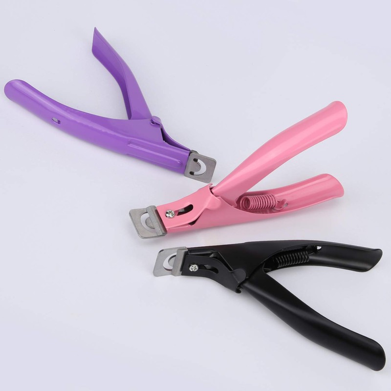 MWOOT Pack of 3 False Nail Clippers Acrylic Nail Clippers