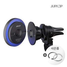 Jupajib 주파집 차량용 핸드폰 고속 무선충전 분리형 맥세이프 거치대 CWC04+메탈플레이트증정 Jupajip Car Phone Fast Wireless Charger Detachable MagSafe Holder CWC04 + Metal Plate Included