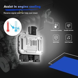 Merautop SJ Radiator Fan Control Module Relay Fan Control Module for Radiator Fan Replacement for Galaxy S-Max Mondeo X-Type Freelander XC60 S60 V60 Car Accessories Part # 31338823 940004000