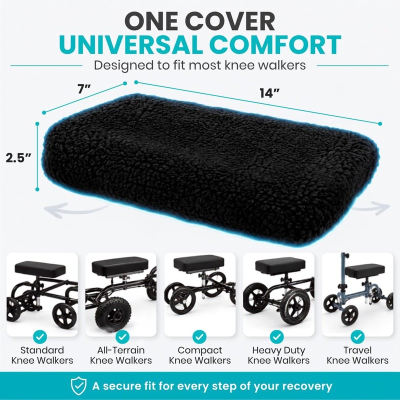 Vive Mobility - Funda para rodillera, espuma viscoelástica suave de