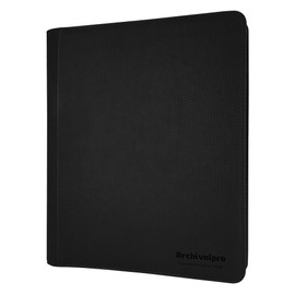 ARCHIVALPRO 9 Pocket Top Loader Binder | Holds 288 Toploader 3"x4" Cards | Premium Toploader Binders Album(288 Toploaders Slot, Black)