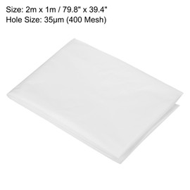 sourcing map 400 Mesh Paint Nylon Mesh Filter 79"x39" Woven Net Sheet Mesh Filter Cloth for Paint, Home Brewing Mesh Fabric