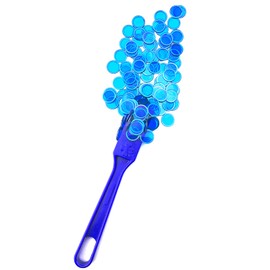 Dacefloy Magnetic Wands and Bingo Chips Set Magnet Wand wtih 100pcs Metal Ringed Discs for Kids School Science STEM Kit Math Learning Accessories(Blue)