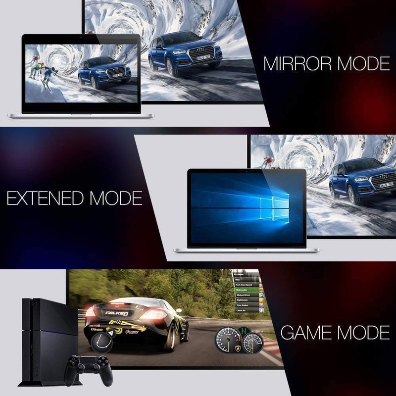 Display Port to HDMI - Male to Female Cable 1.8m