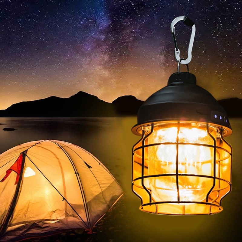 USB Rechargeable LED Camping Lamp 3 Light Modes Tent Lights