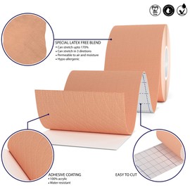 Titanium Sports Kinesiology Tape - 5m Roll of Elastic Water Resistant Tape for Support & Muscle Recovery - Quality Sports Tape