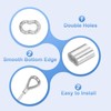 sourcing map Aluminum Crimping Loop Sleeve 1/16"(2mm) Cable Ferrule for
