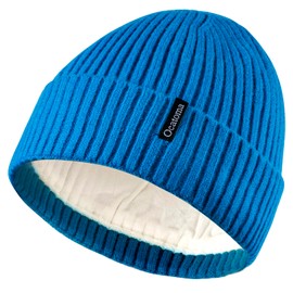 Ocatoma Beanie for Men Women Warm Winter Knit Cuffed Beanie Soft Warm Ski Hats Unisex