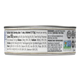 Blue Harbor Fish Co. Wild Albacore Solid White Tuna in Water with Sea Salt - 4.6 oz Can