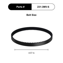 CPAI Replacement Belts for Shark NV501 NV752 ZU560 ZU561 ZU562 UV560 ZU560 ZU560C NV500 NV502 NV503 NV505 NV500W NV400 Rotator Powered Lift-Away TruePet Upright Vacuum (2 Belts)