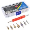 Glarks 40Pcs Car Air Conditioner Valve Core Schrader Valve Cores